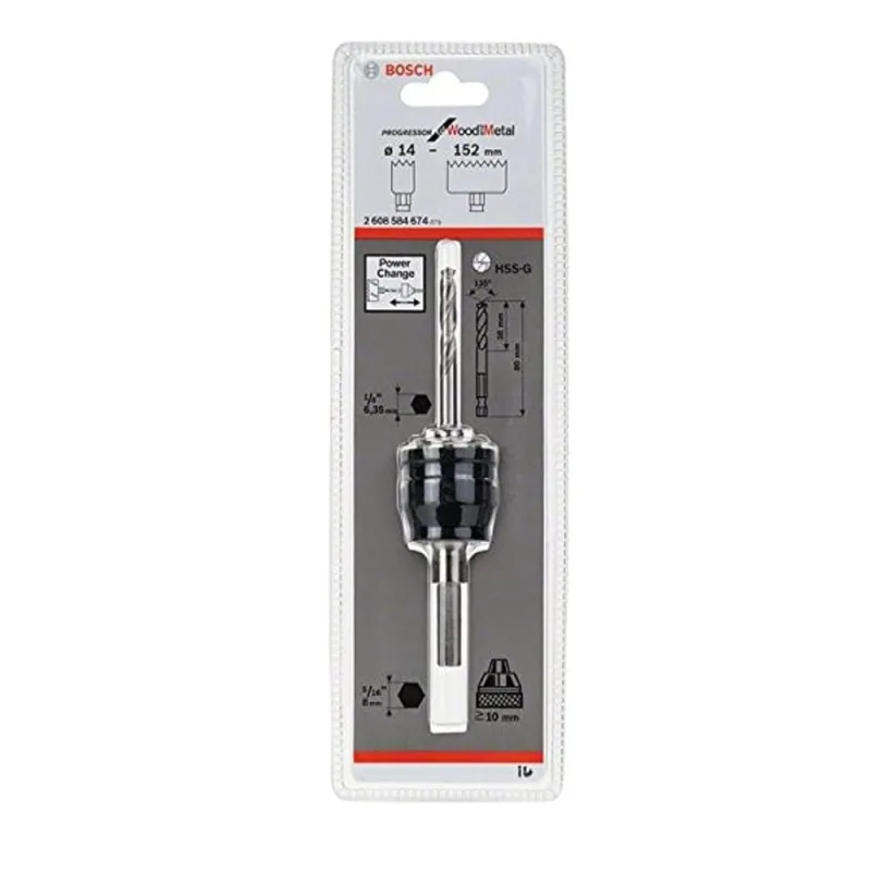 Adaptador Power-Change Bosch para Sierras de Corona 14-152mm