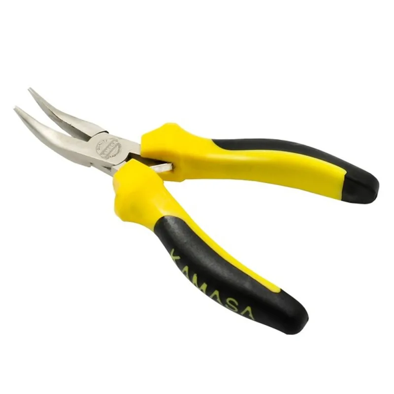 Alicate de Punta Curva Kamasa KM725 5" con Mango de Goma