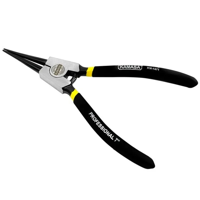 Alicate Saca Seguros Kamasa KM1471 7" Externo Punta Recta