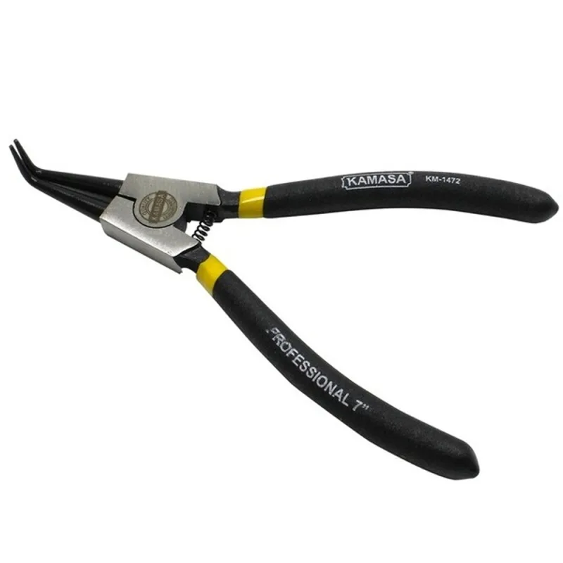 Alicate Saca Seguros Kamasa KM1472 7" Externo de Punta Curva