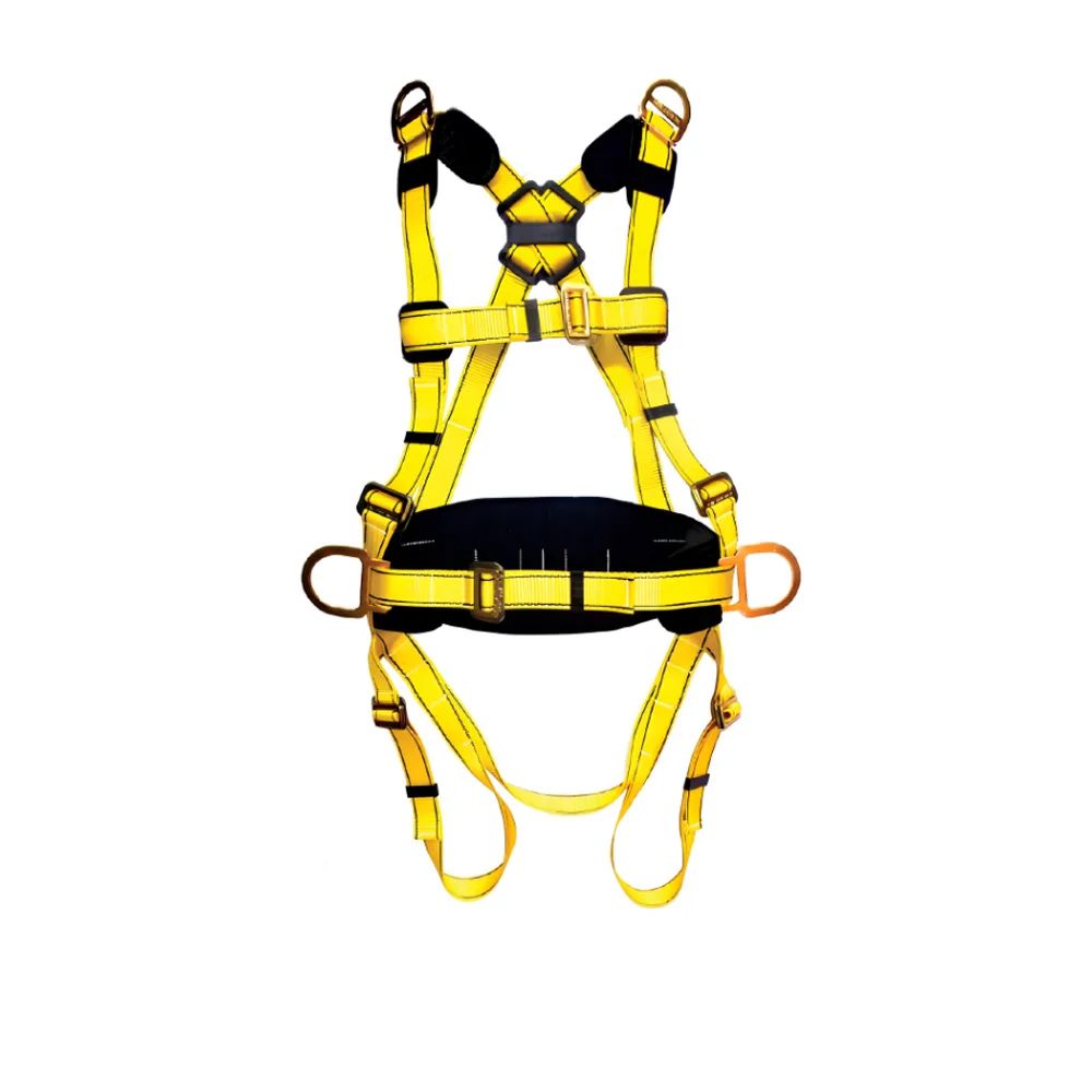Arnés de seguridad en H de 5 aros y 8 hebillas con faja lumbar MAICOL AH5A8HF