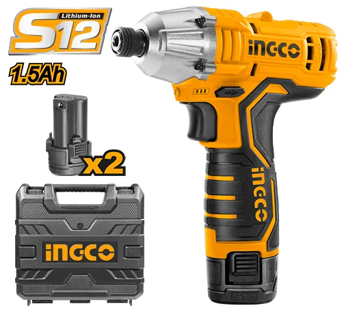 Atornillador de Impacto 12V S12 Ingco CIRLI1201