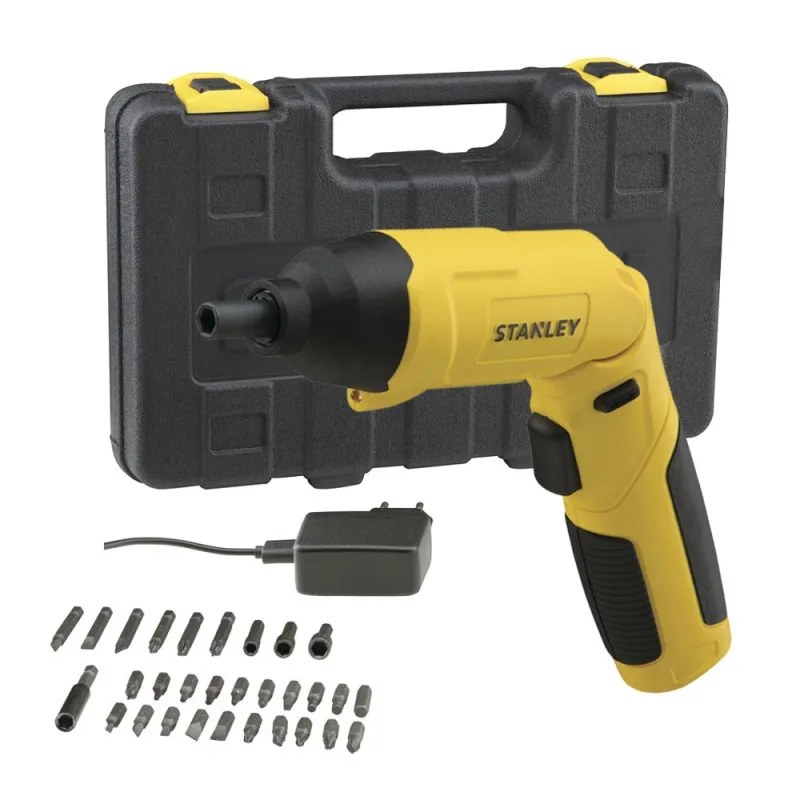Atornillador Inalámbrico Stanley SCS4K-B2 4V con 30 Accesorios