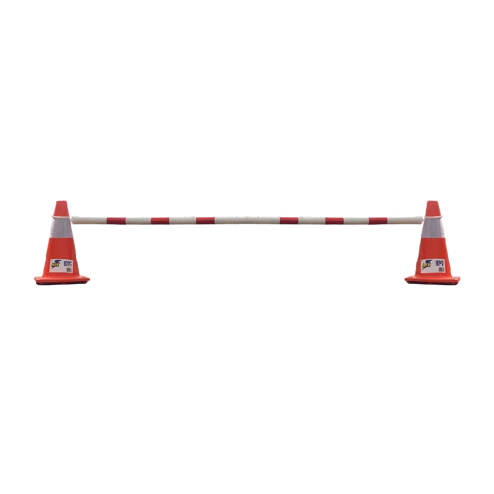 Barra retráctil para conos de 1.3 a 2.2 m STEELPRO amarilla y negra