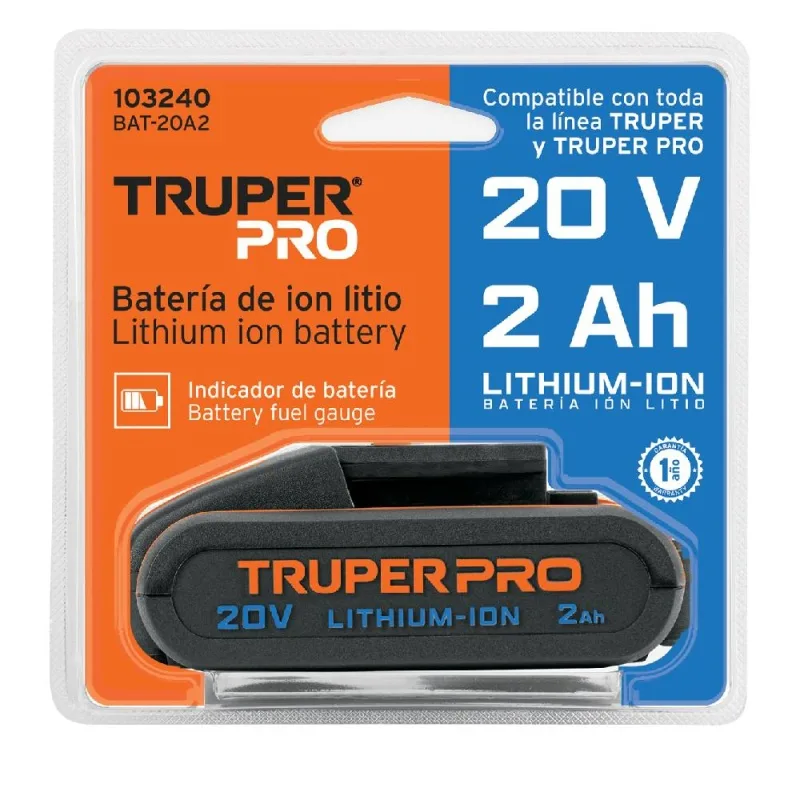 Batería Ion Litio Truper 20V 2.0Ah 103240 · foto 2