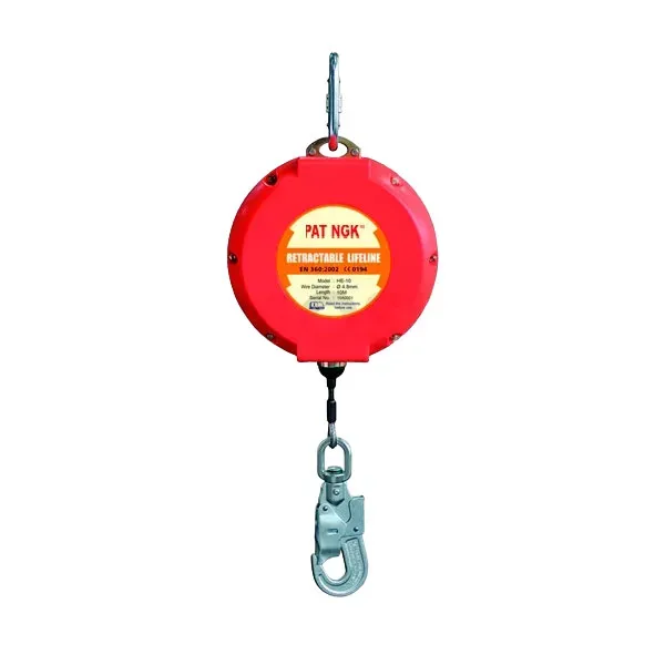 Bloque Retráctil Haru HE-10 10m Cable de Acero PAT NGK