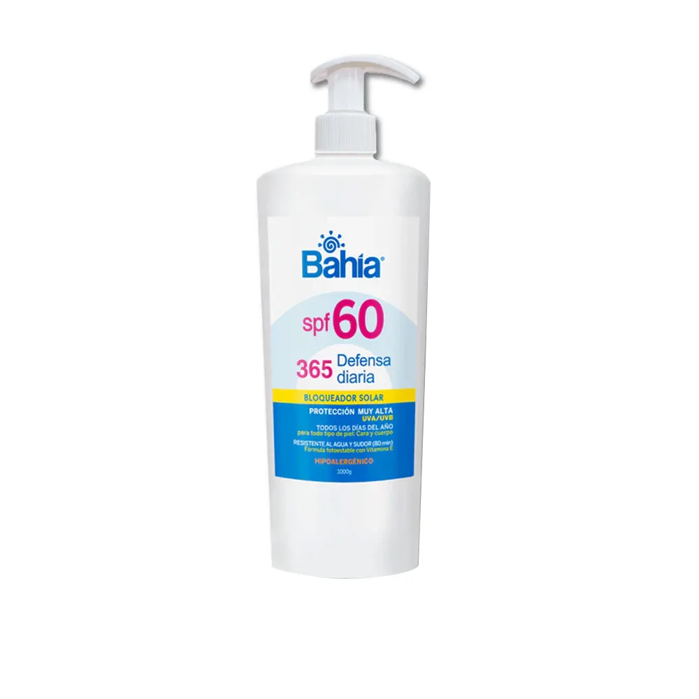Bloqueador Solar Bahía 365 Defensa Diaria SPF 60 1 Litro