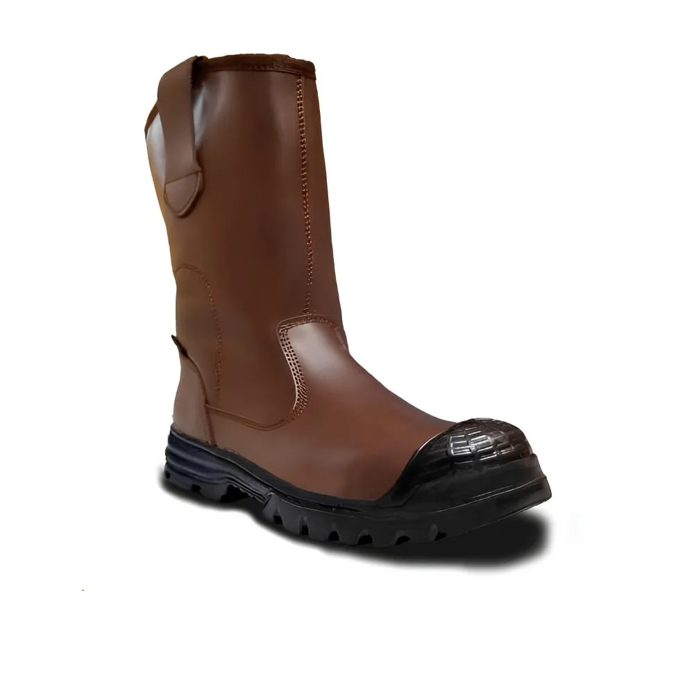 Bota campera de cuero lustrable FAJ chocolate