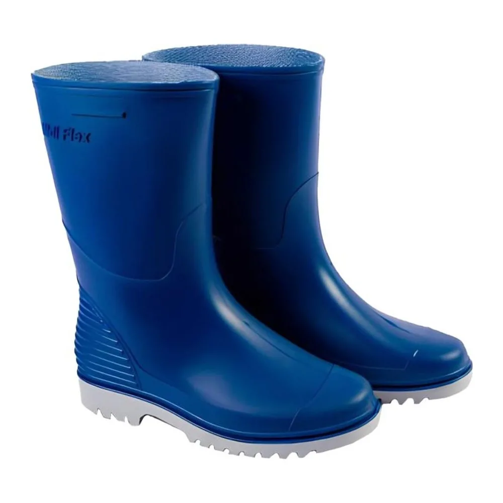 Botas Midi Flex Azul/Plomo
