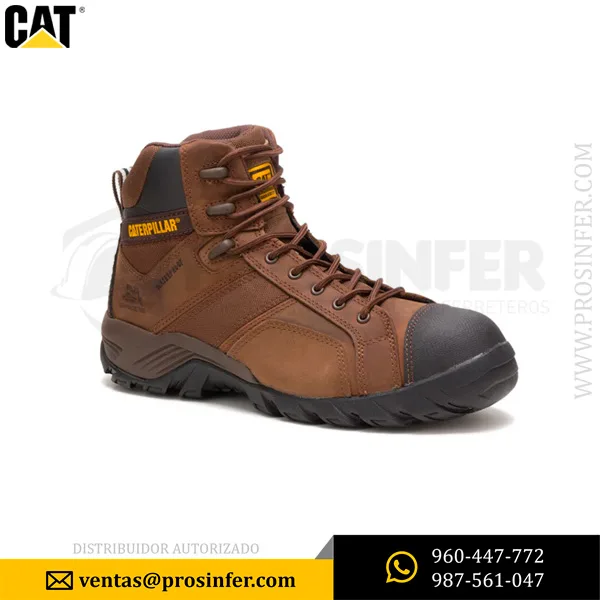 Botín CAT Argon HI WP CT P90091 Marrón Impermeable