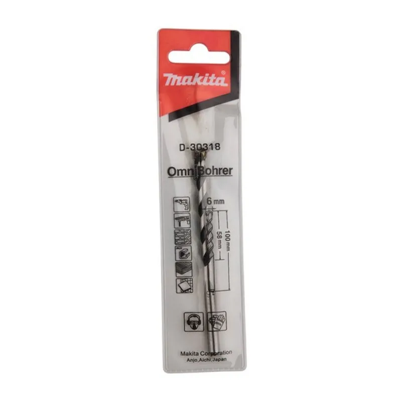 Broca Multipropósito Makita D-30318 Omnibohrer 6x100mm