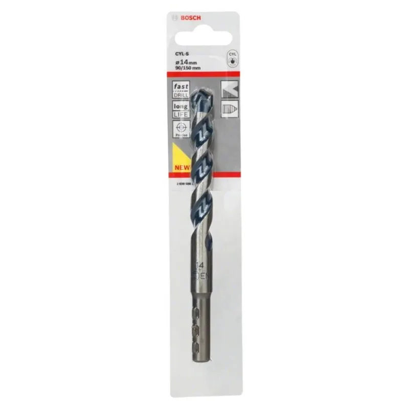 Broca para Concreto Bosch CYL-5 14mm Vástago Cilíndrico · foto 3