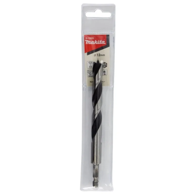 Broca para Madera Makita D-15920 de 12 x 150 mm con Vastago Hexagonal 1/4" · foto 2