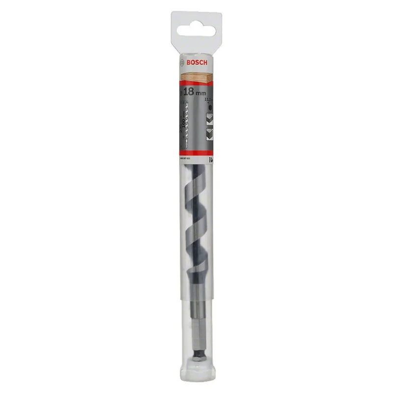 Broca Salomónica Bosch 18 mm Hex 7/16" 235 mm para Madera · foto 2