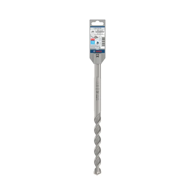 Broca SDS Max Bosch 20x200x320mm 4 Cortadores para Concreto · foto 2