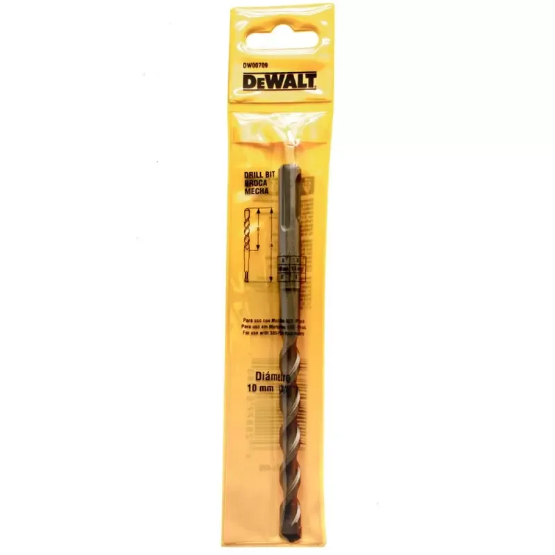 Broca SDS-Plus DeWalt DW00709 de 10 mm x 160 mm para concreto