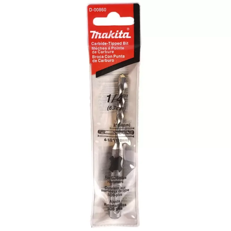 Broca SDS-Plus Makita Pro Line 1/4" x 4-1/2"
