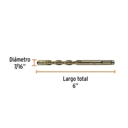 Broca SDS-Plus Truper 11278 7/16" x 6" para Concreto · foto 2