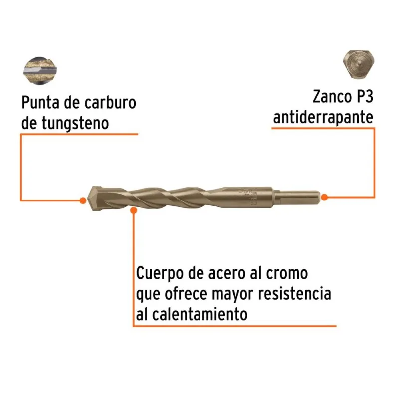 Broca Truper 102353 16 x 150mm para Concreto · foto 2