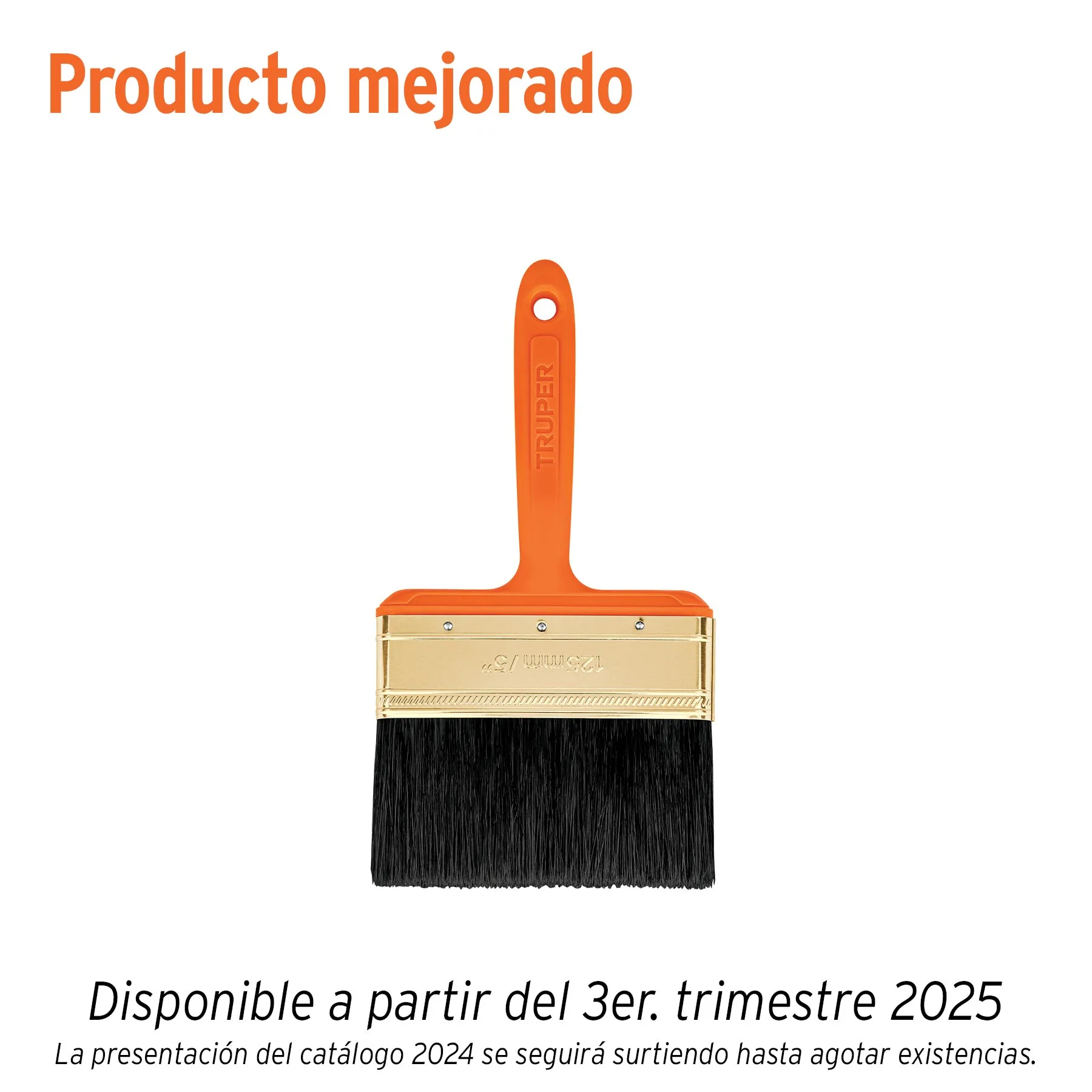 Brocha profesional de 5" con mango de plástico, TRUPER