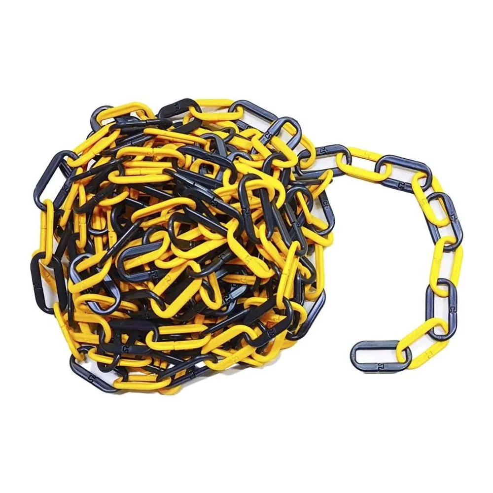 Cadena de PVC Amarillo Negro 8mm