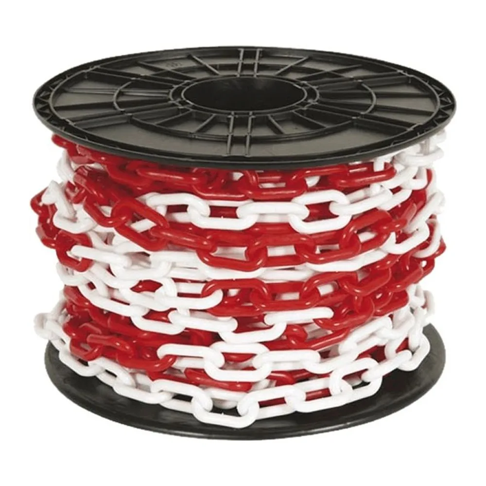 Cadena de PVC Rojo Blanco 6mm