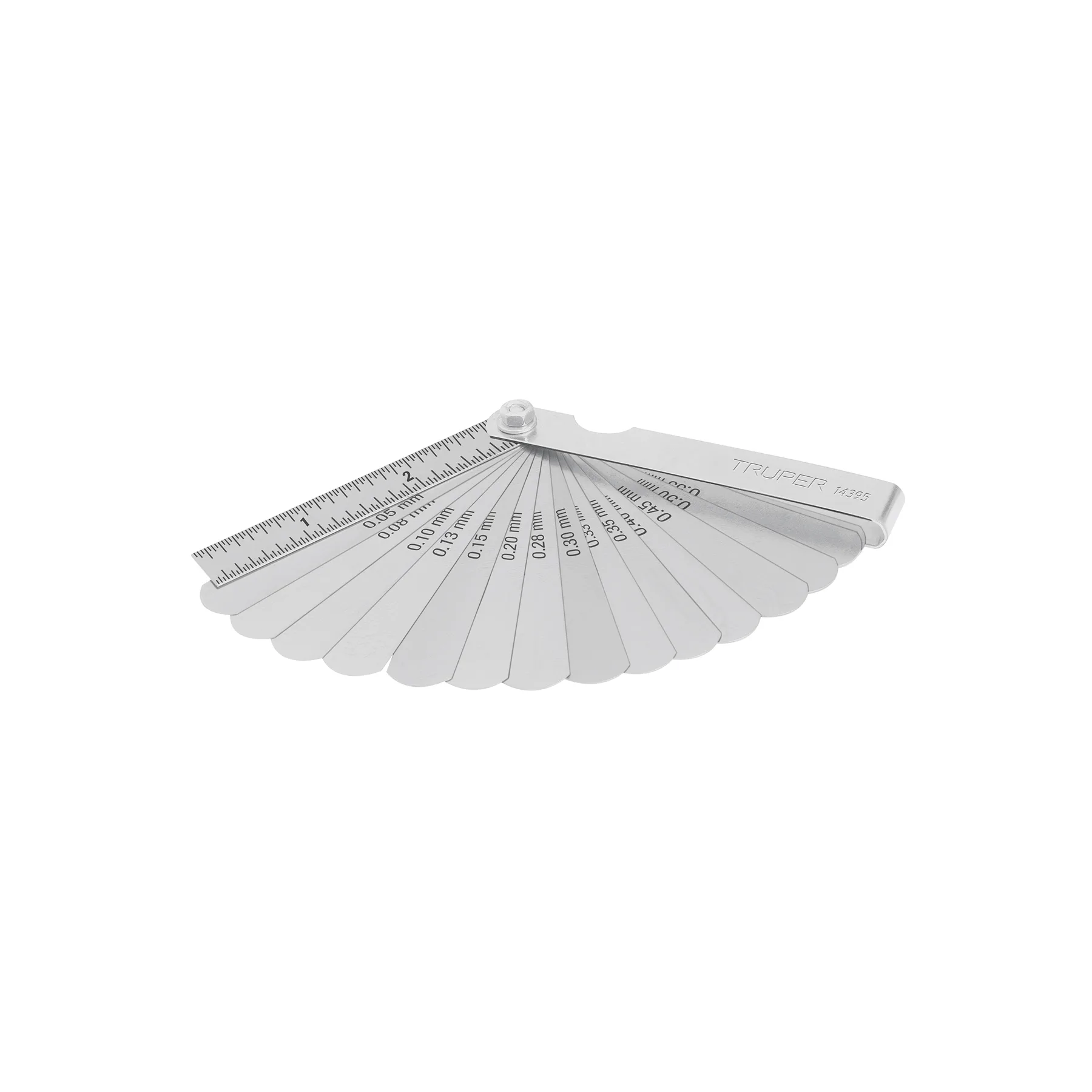 Calibrador de 15 hojas std / mm, Truper