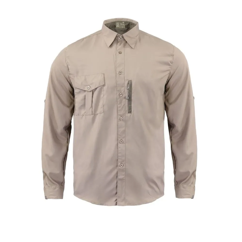 Camisa Lightwind H2200 Poliéster Beige