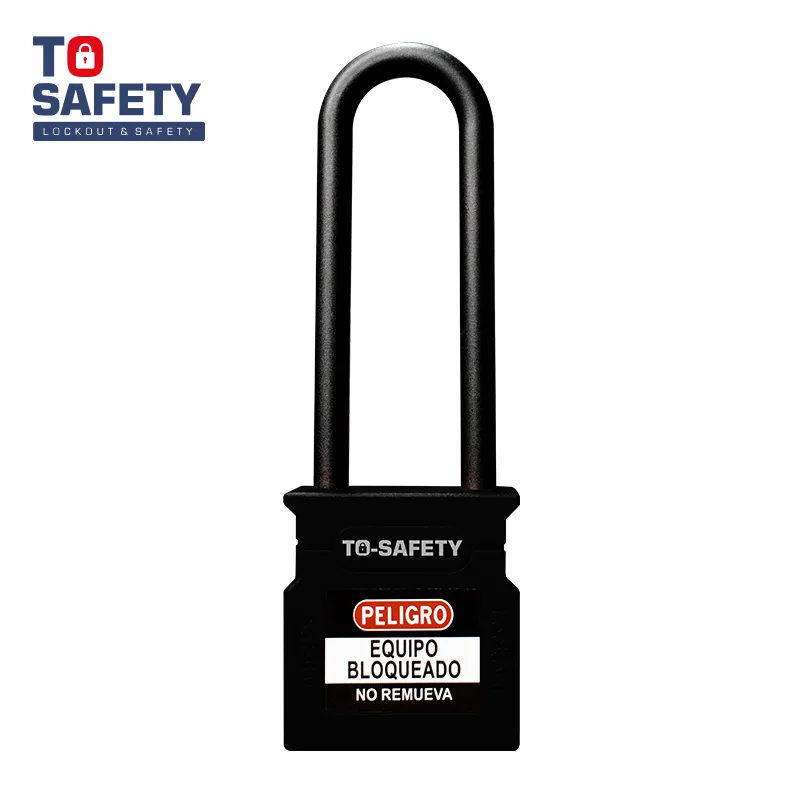 Candado con Arco de Plástico de 76mm Negro TS WCP76P Dieléctrico To Safety