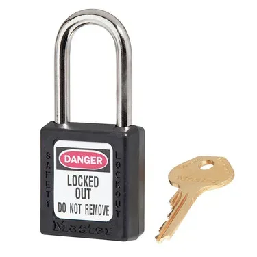Candado de Seguridad Master Lock Zenex 410KABLK Negro 38mm LOTO Keyed Alike