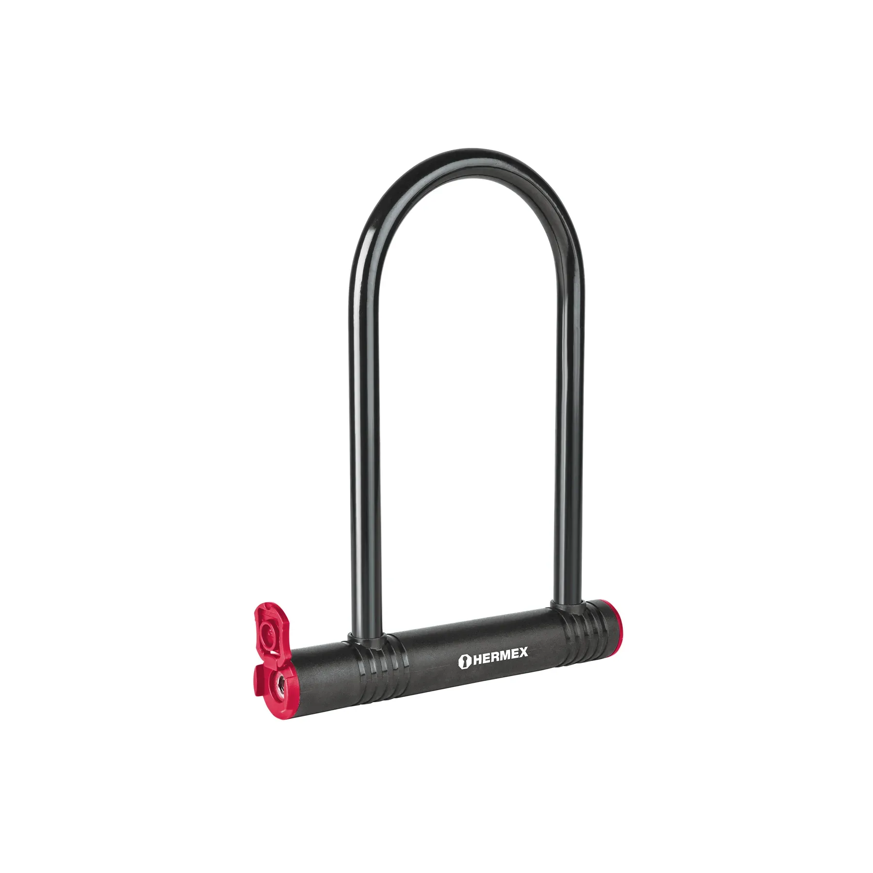 Candado rígido tipo «U» de 20 cm, llave de disco, HERMEX