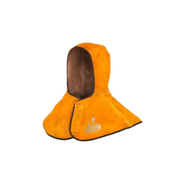 Capucha de Cuero para Soldador Amarilla