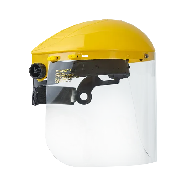 Careta de Esmerilar Rachet Visor sin y con Ribete AF Steelpro