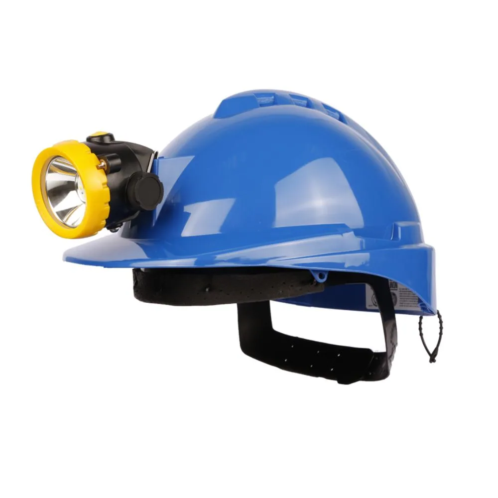 Casco Minero Milenium Class Full Brim con Slot para Lámpara Azul