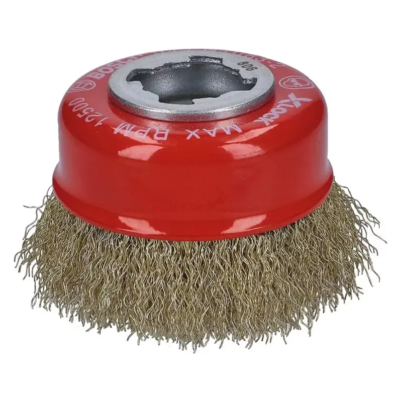 Cepillo de Copa Rizada Bosch 3" X-LOCK Latón 0.3mm · foto 2
