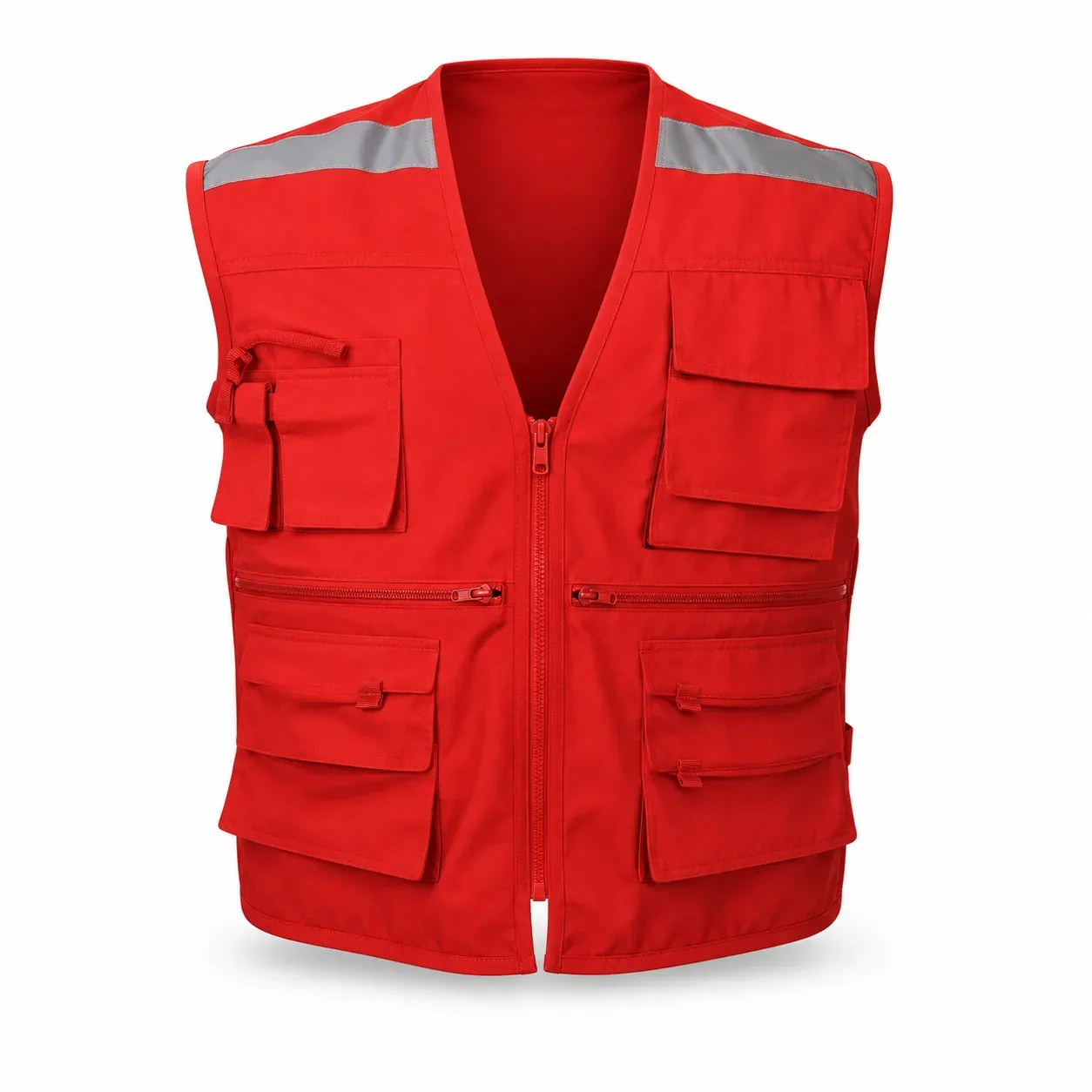Chaleco de geólogo rojo