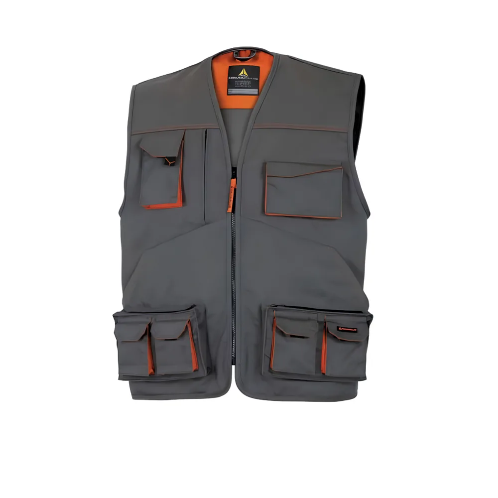 Chaleco de Trabajo Delta Plus M6GIL Panostyle Gris/Naranja