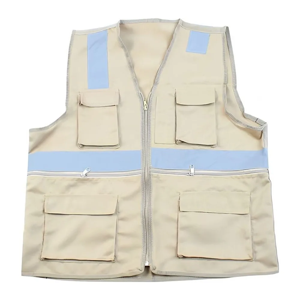 Chaleco Drill Beige con Cinta 1