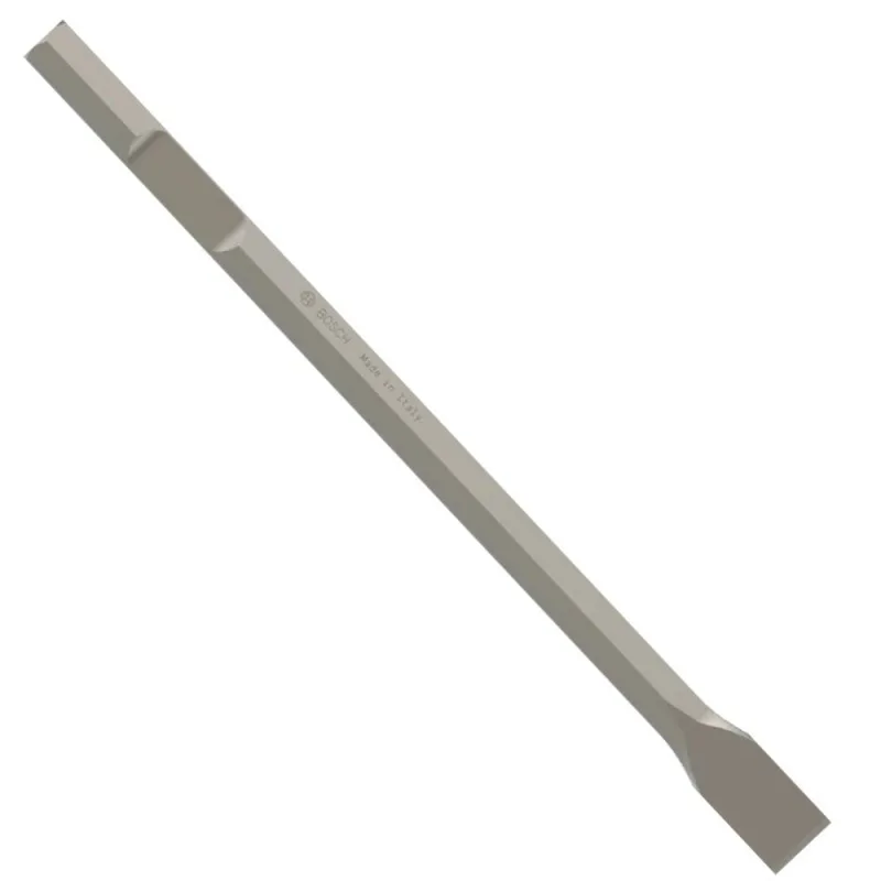 Cincel Plano Bosch Hex-28 mm para Martillo Demoledor 520 mm