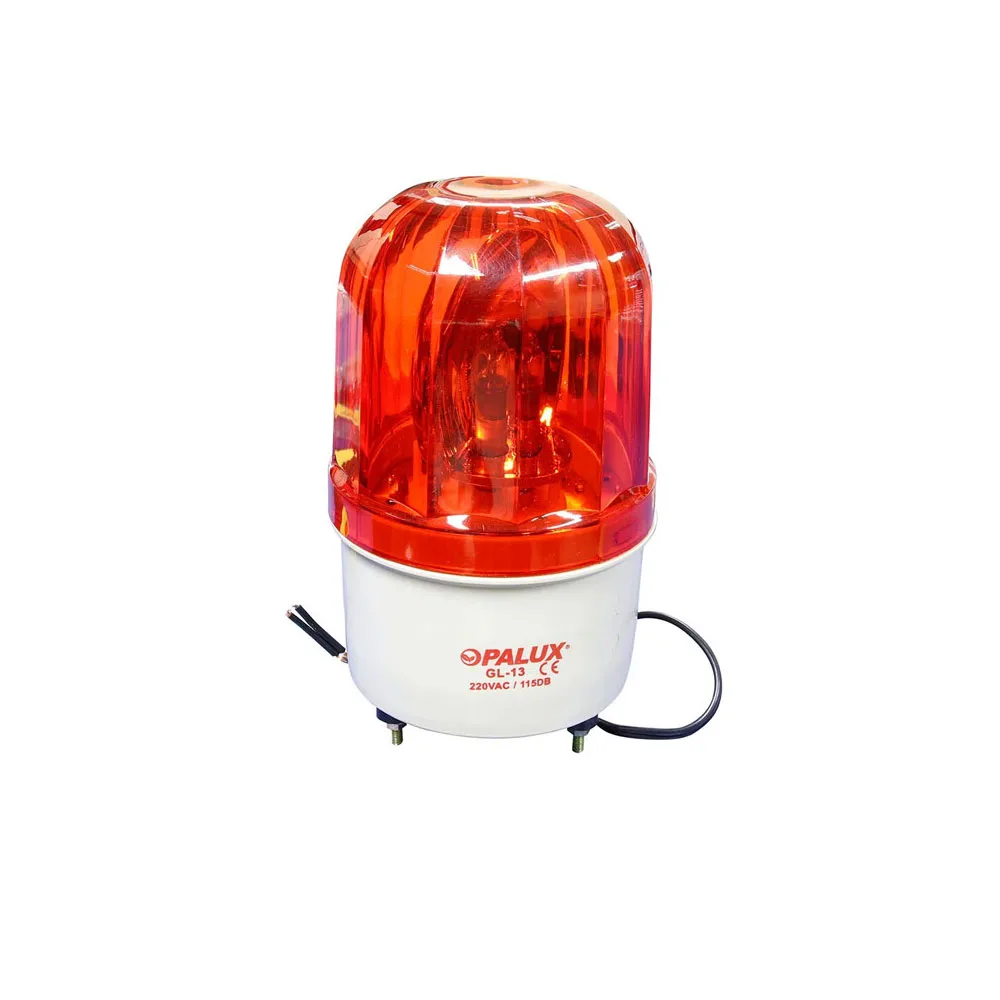 Circulina con sirena de 220V OPALUX GL-13R roja