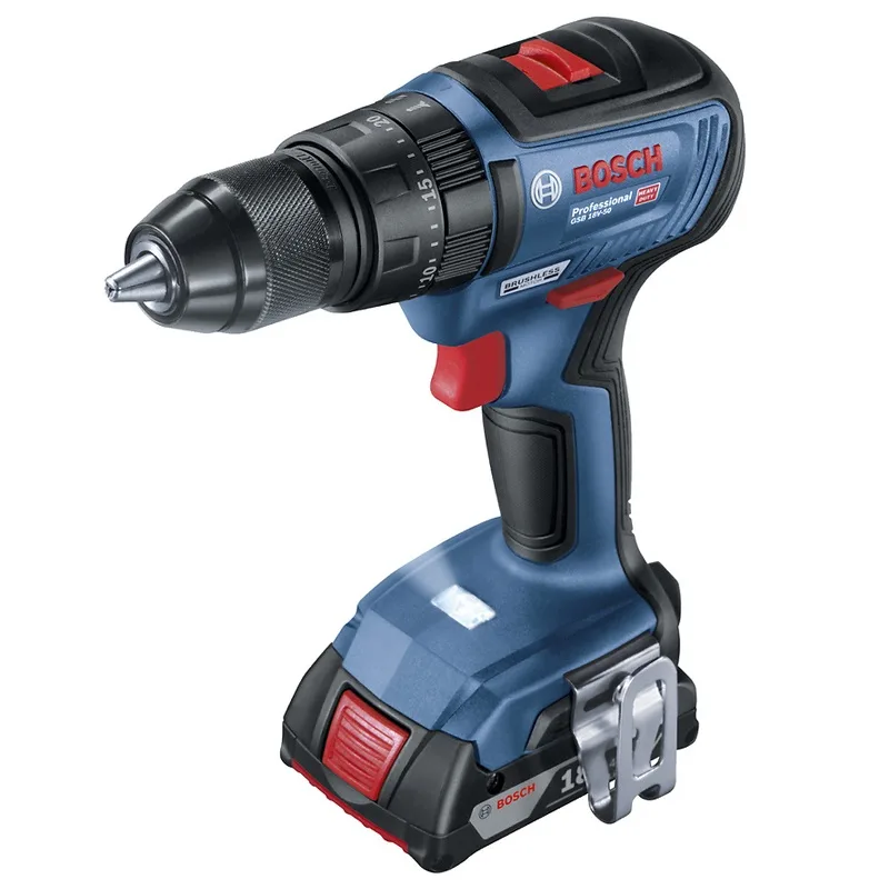 Combo Bosch 18V Taladro Percutor GSB 18V-50 + Esmeril Angular GWS 180-LI + Batería 5.0Ah · foto 2