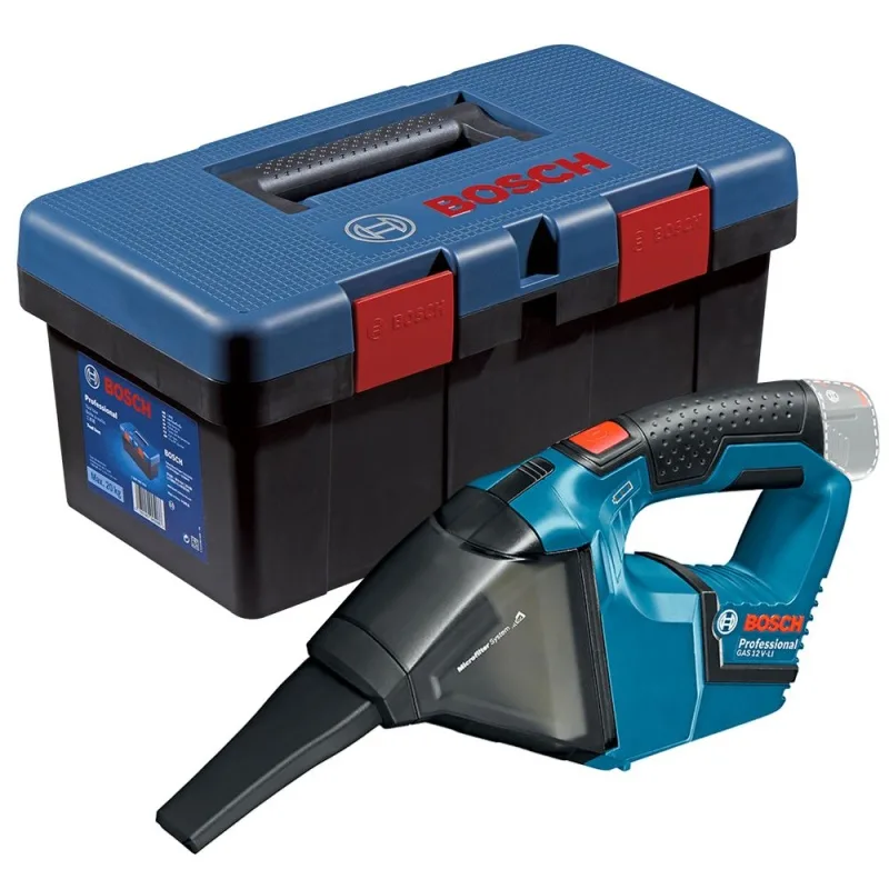 Combo Bosch Aspiradora de Mano GAS 12V-LI + Caja de Herramientas Toolbox