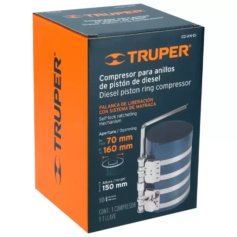 Compresor para Anillos de Pistón Diesel 16cm Truper 14522 · foto 2