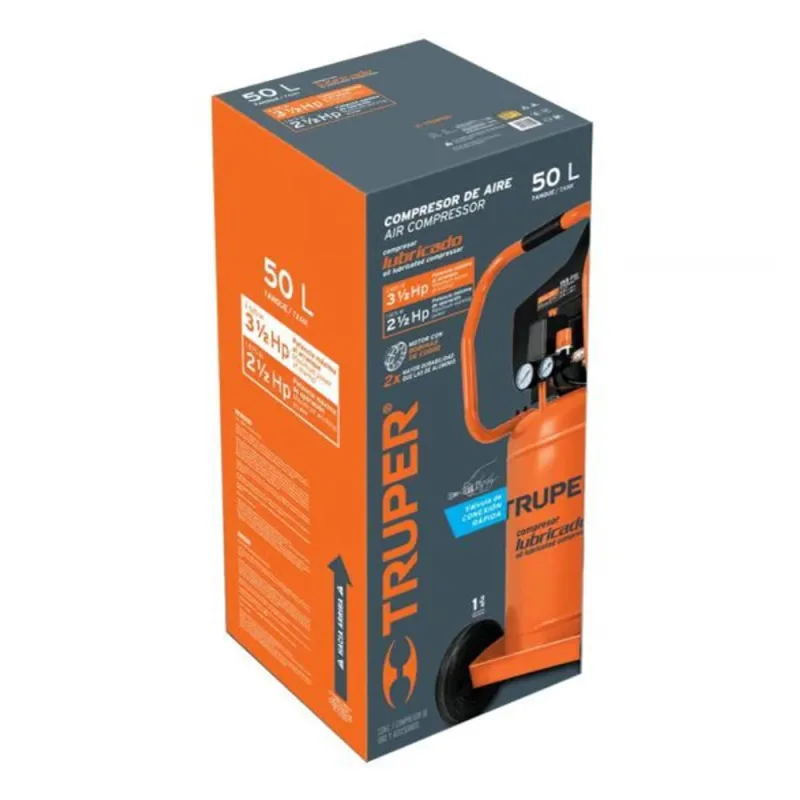 Compresora de Aire Vertical Truper 102117 3-1/2 HP 50L · foto 2