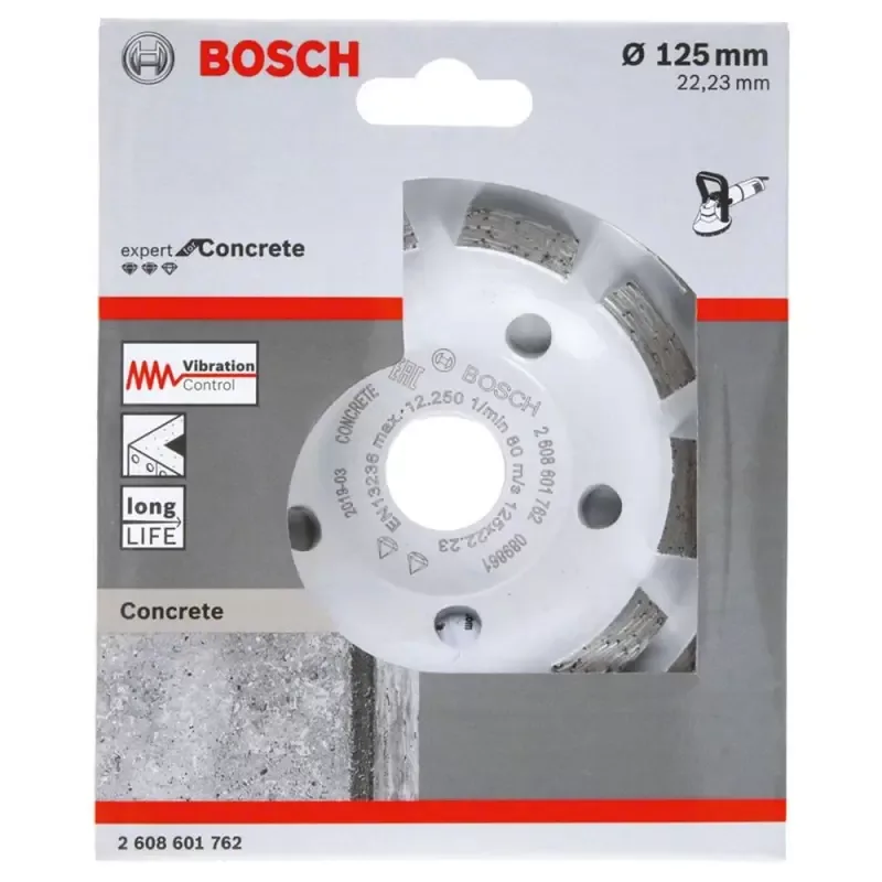 Copa diamantada segmentada Bosch Expert for Concrete 2608.601.762-000 de 125 x 22,23 mm
