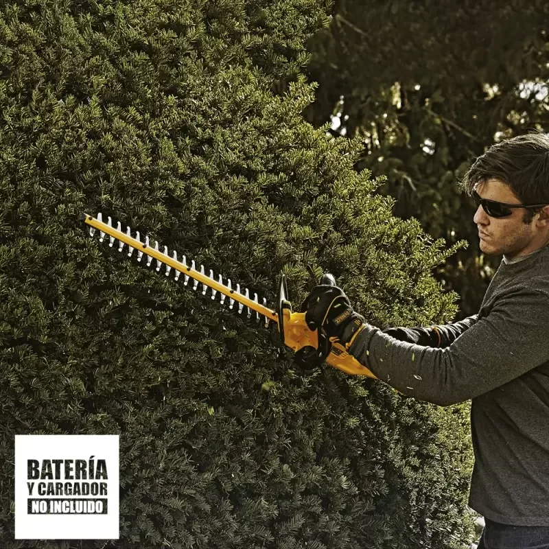 Cortasetos inalambrico DeWalt DCHT820B 20 V con cuchilla de 22 pulgadas · foto 5