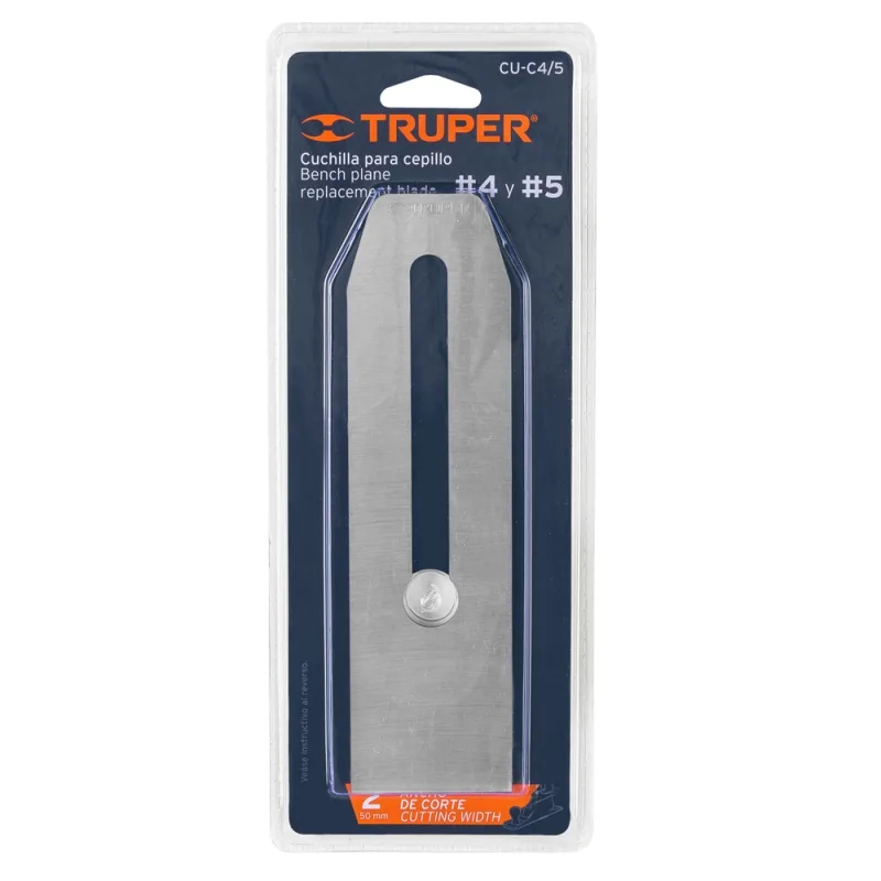 Cuchilla para Cepillo Truper 12033 2" Acero SK2