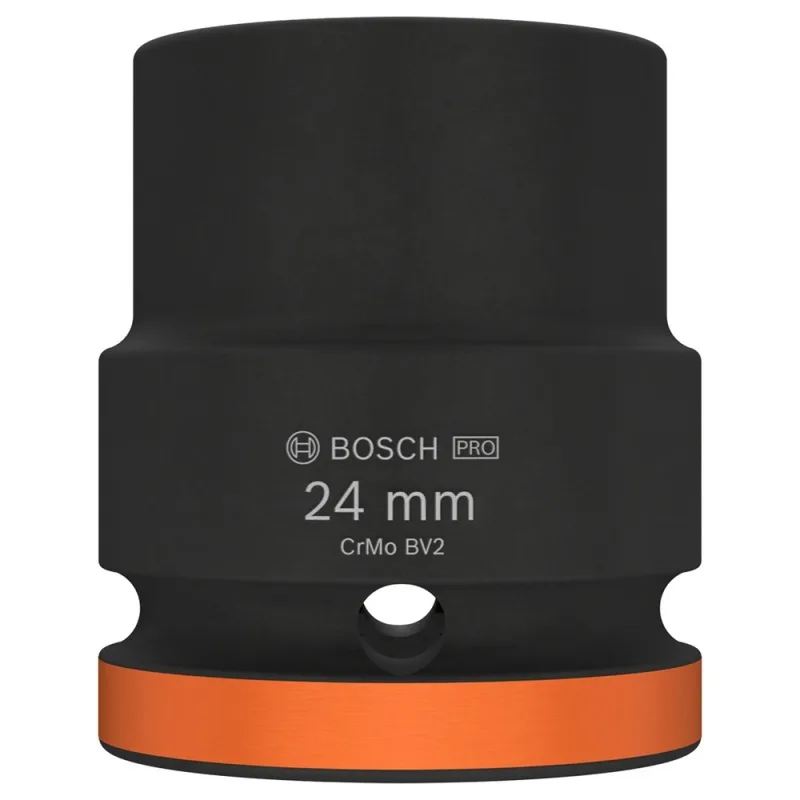 Dado Hexagonal Bosch 3/4" x 24 mm Corto para Llave de Impacto