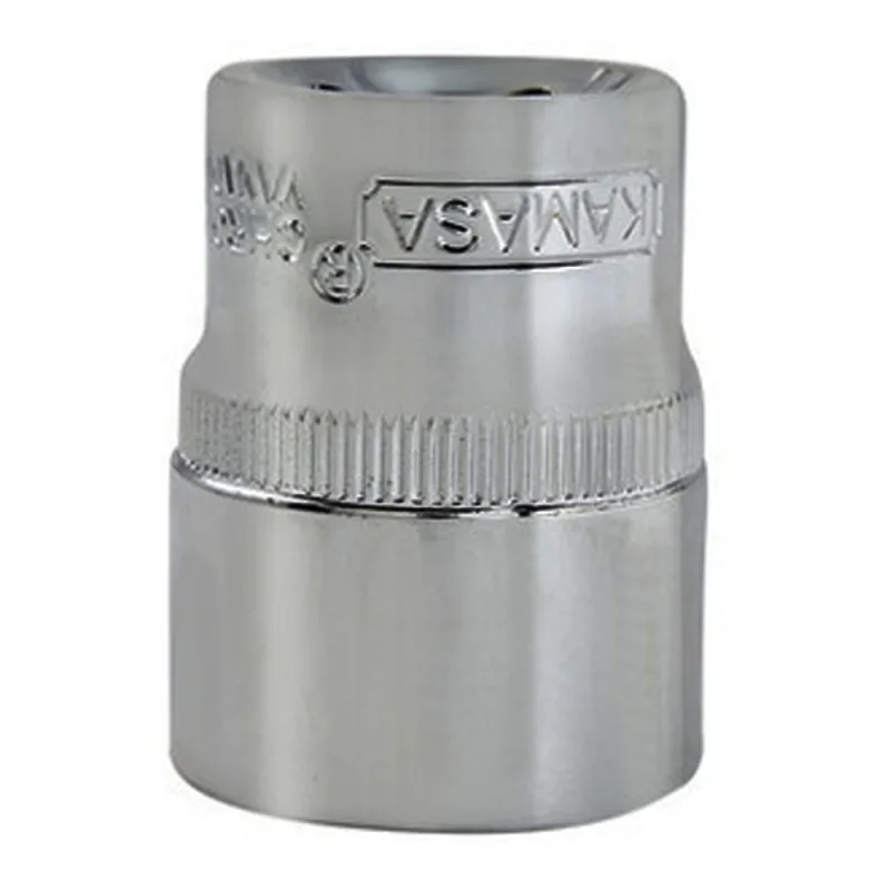 Dado Hexagonal Corto Kamasa KM825 Encastre 1/2" x 32 mm en Cromo Vanadio