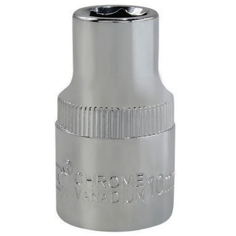 Dado Hexagonal Kamasa KM809 10 mm Encastre 1/2" Corto Cromo Vanadio